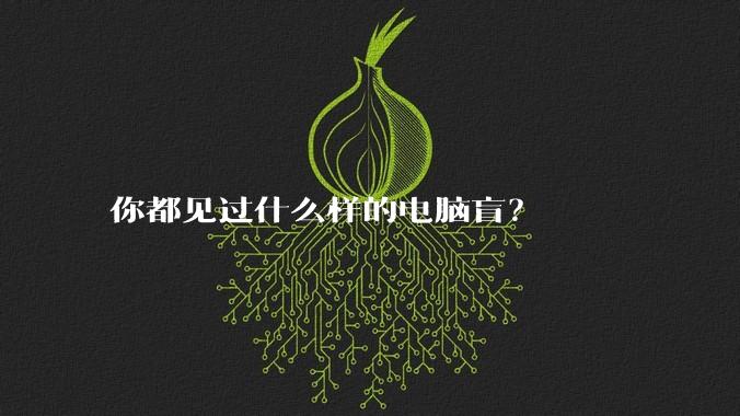 你都见过什么样的电脑盲？
